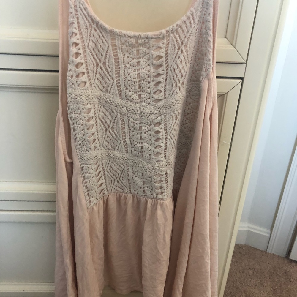 Lace Baby Pink Shirt